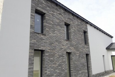 mixed grey brick loft vintage style wall